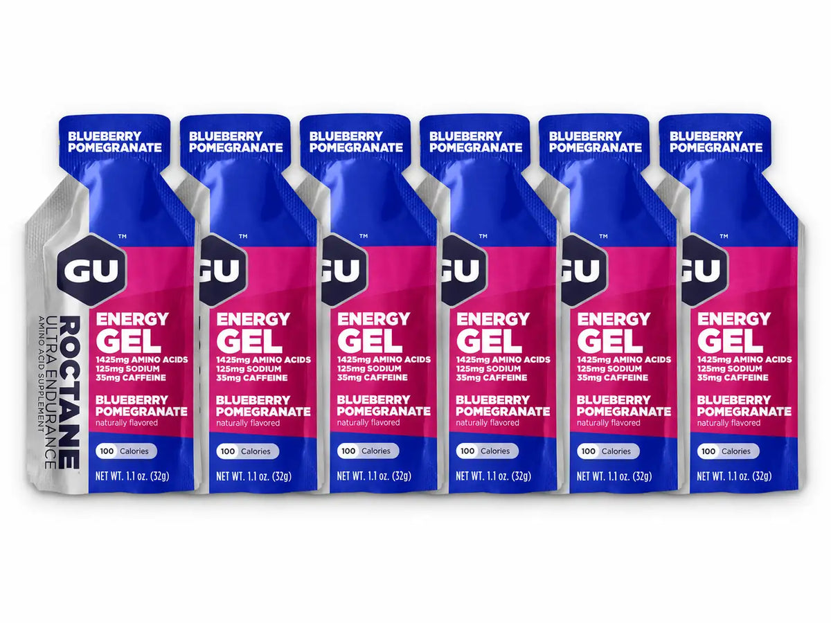GU Roctane Energy Gel Blueberry Pomegranate 6 pack