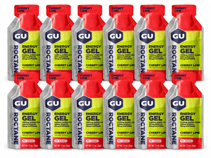 GU Roctane Energy Gel Cherry Lime 12 pack