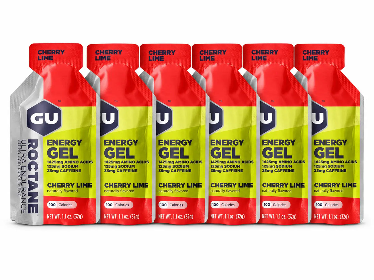 GU Roctane Energy Gel Cherry Lime 6 pack