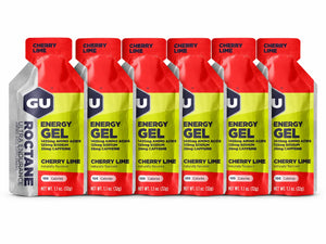 GU Roctane Energy Gel Cherry Lime 6 pack