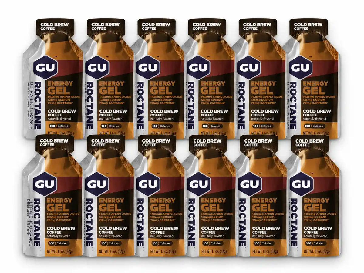 GU Roctane Energy Gel Cold Brew Coffee 12 pack