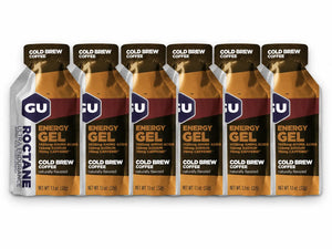 GU Roctane Energy Gel Cold Brew Coffee 6 pack