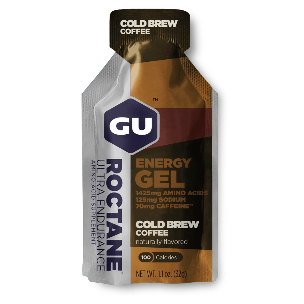 GU Roctane Energy Gel Cold Brew Coffee single 32g packet