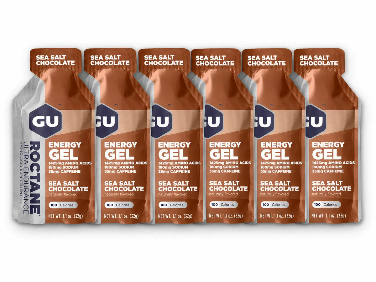 GU Roctane Energy Gel Sea Salt Chocolate 6 pack