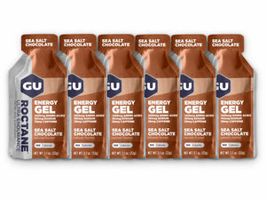GU Roctane Energy Gel Sea Salt Chocolate 6 pack