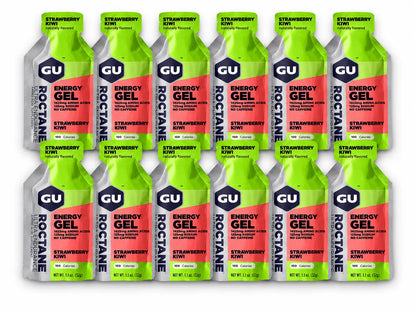 GU Roctane Energy Gel Strawberry Kiwi 12 pack