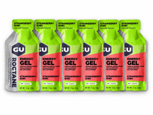 GU Roctane Energy Gel Strawberry Kiwi 6 pack