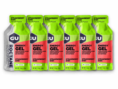 GU Roctane Energy Gel Strawberry Kiwi 6 pack