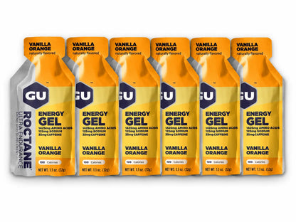 GU Roctane Energy Gel Vanilla Orange 6 pack