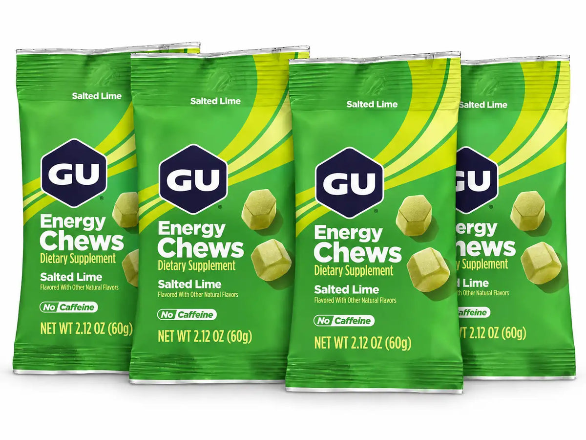 GU Energy Chews Salted Lime 4 pack