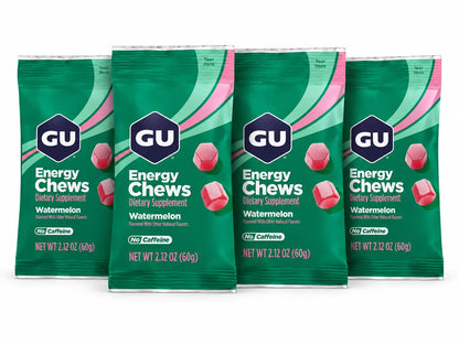 GU Energy Chews Watermelon 4 pack