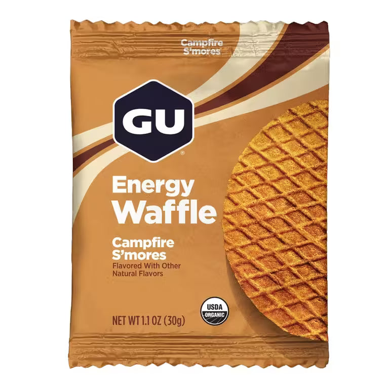 GU Energy Waffle Campfire S'mores 30g organic endurance waffle