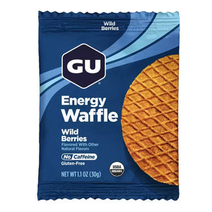 GU Energy Waffle Wild Berries 30g gluten-free organic waffle