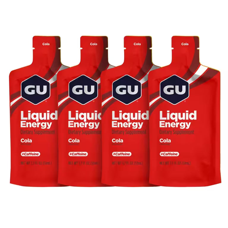 GU Liquid Energy Gel Cola 51ml caffeinated energy gel 4 pack