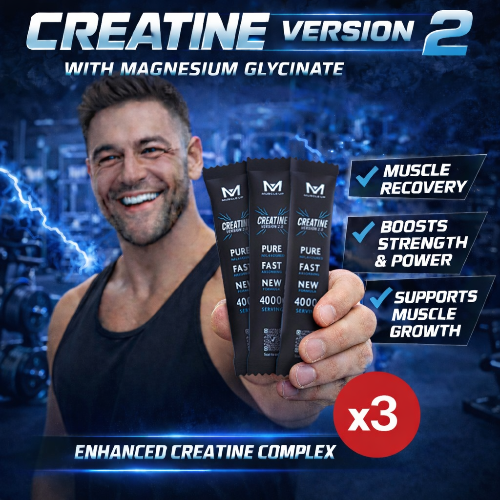 Muscle Up creatine monohydrate powder sachets