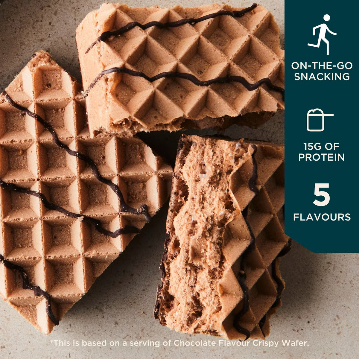 Myprotein Crispy Protein Wafer crispy layered wafer texture