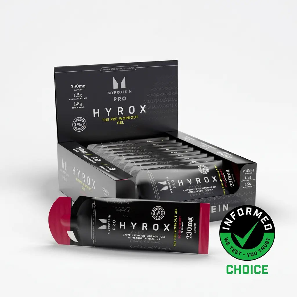 Myprotein HYROX THE Pre-Workout Gel Sour Cherry 12 pack