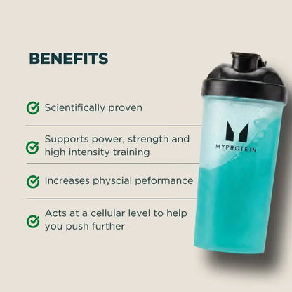Myprotein Impact Creatine performance benefits with shaker