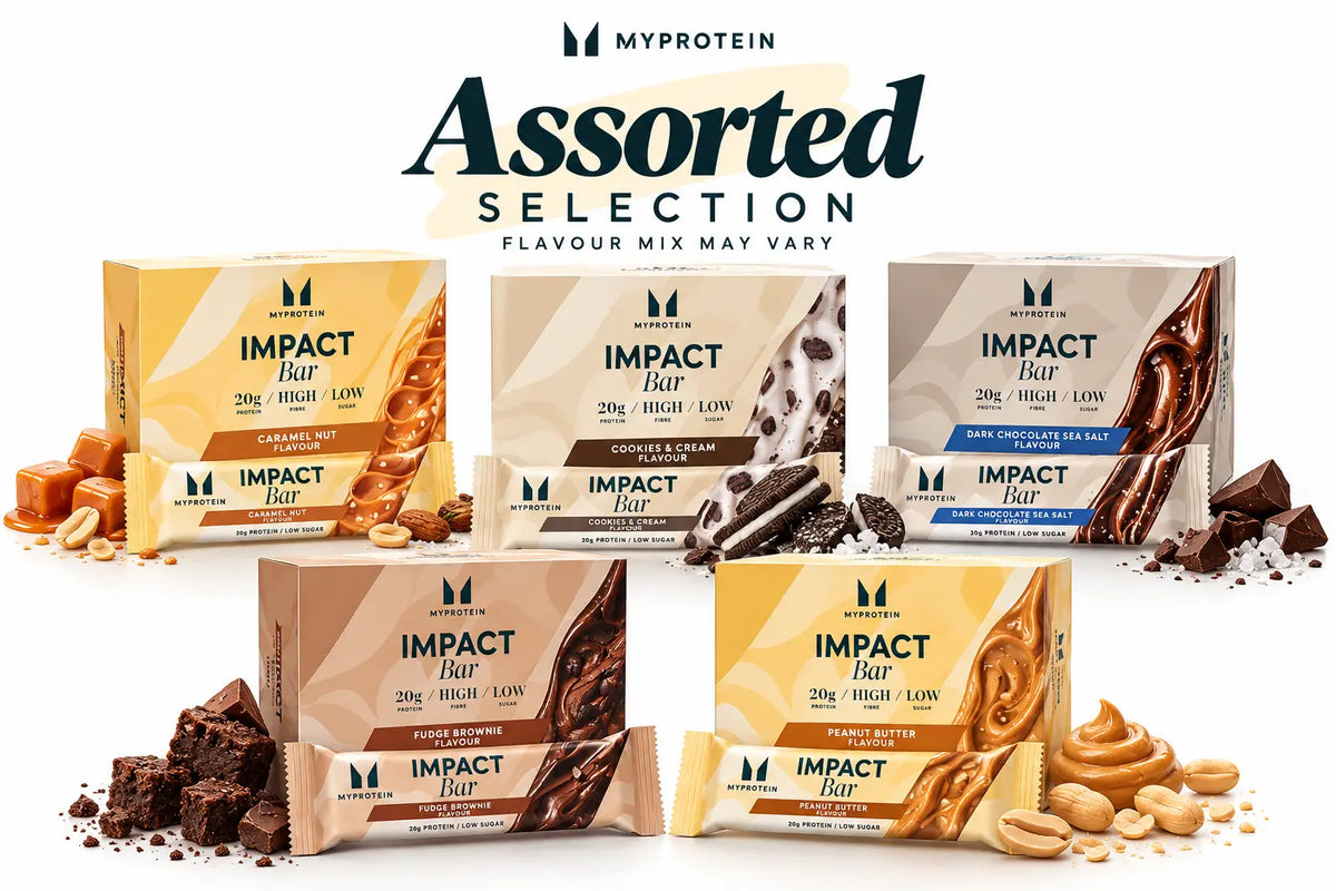 Myprotein Impact Protein Bar assorted selection – flavour mix may vary