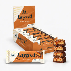 Myprotein Layered Protein Bar Chocolate Peanut Pretzel 12 Pack