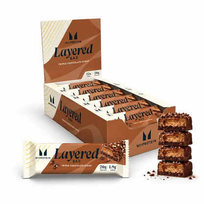Myprotein Layered Protein Bar Triple Chocolate Fudge 12 Pack