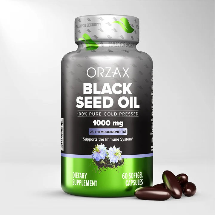 Orzax Black Seed Oil 1000 mg 60 Softgels