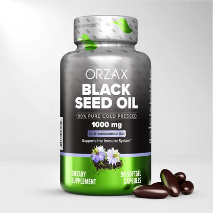 Orzax Black Seed Oil 1000 mg 90 Softgels