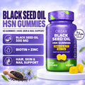 Orzax Black Seed Oil Hair Skin and Nail Gummies 60 gummies