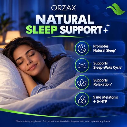 Orzax Sleep support for natural sleep relaxation and sleep wake cycle