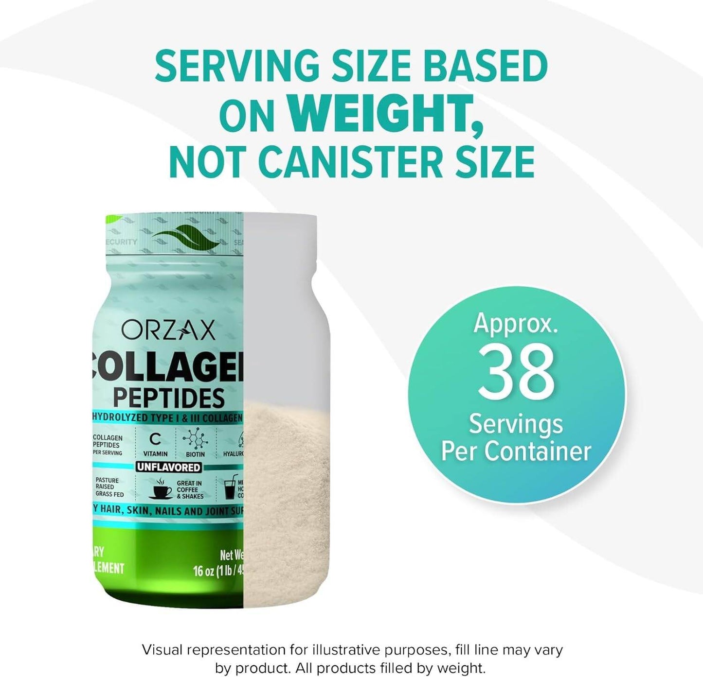 Collagen Peptides Unflavored 454g 38 Servings