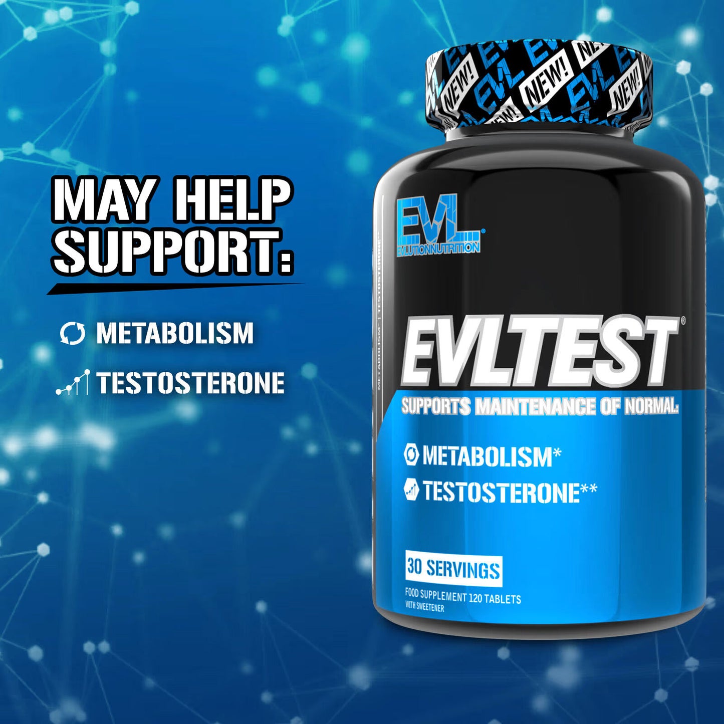 EVLution Nutrition EVLTest 120 Tabs
