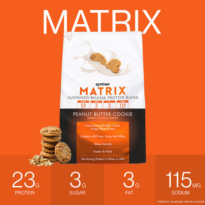 (Free Shaker & Creatine Sachets) HALAL SYNTRAX Matrix Protein Blend 2LB 5LB GOURMET Flavours Low Carb Low Sugar Made In USA