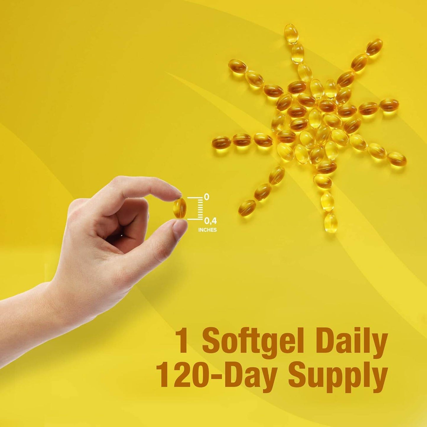 Orzax Vitamin D3 10,000 IU 250mcg 120 Softgels