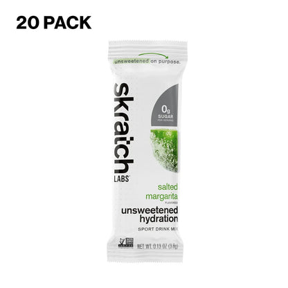 Skratch Labs Unsweetened Hydration Sport Drink Mix Sugar-Free 10/20 Pack