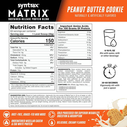 (Free Shaker & Creatine Sachets) HALAL SYNTRAX Matrix Protein Blend 2LB 5LB GOURMET Flavours Low Carb Low Sugar Made In USA