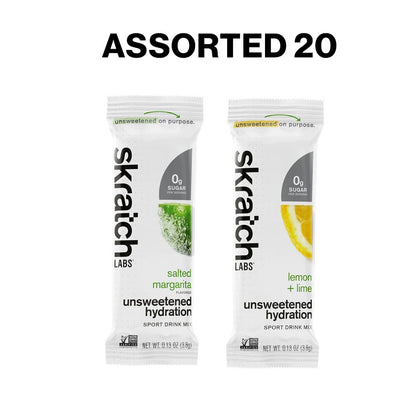 Skratch Labs Unsweetened Hydration Sport Drink Mix Sugar-Free 10/20 Pack