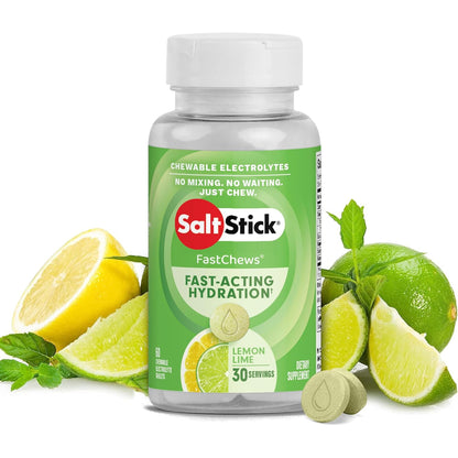 SaltStick FastChews Lemon-Lime 60-tablet bottle
