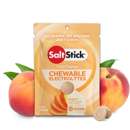 SaltStick FastChews Peach 10-tablet packet