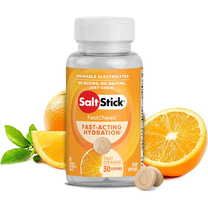 SaltStick FastChews Tart Orange 60-tablet bottle