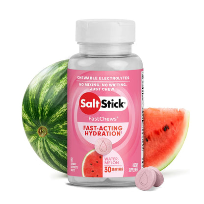 SaltStick FastChews Watermelon 60-tablet bottle