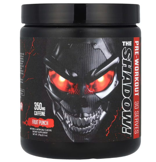 JNX Sports The Shadow! Pre-Workout 30 Servings + 3 Free Creatine Sachets | Energy & Focus Booster