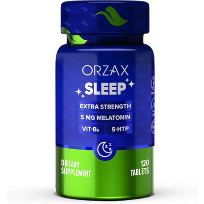 Sleep Melatonin 5 mg Vitamin B6 5-HTP Fast Asleep 120 Tablets