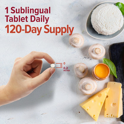 Vitamin B12 5000 mcg Methylcobalamin Cherry Flavoured 120 Tablets