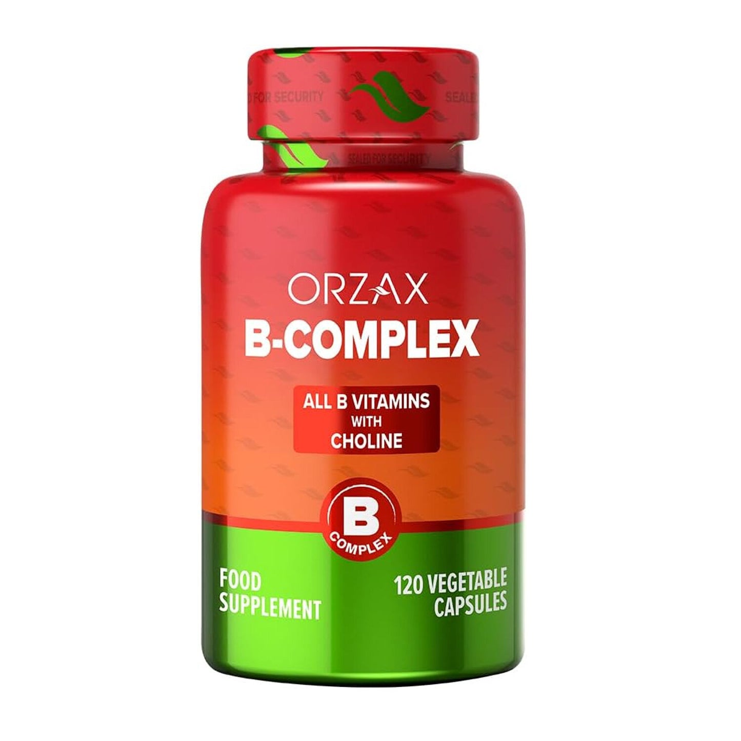 Vitamin B Complex Supplement with choline 120 Veg Capsules