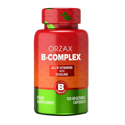 Vitamin B Complex Supplement with choline 120 Veg Capsules