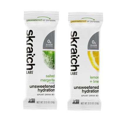 Skratch Labs Unsweetened Hydration Sport Drink Mix Lemon + Lime and Margarita
