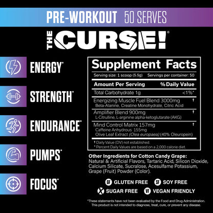 JNX Sports The Curse Pre-Workout 50 Servings