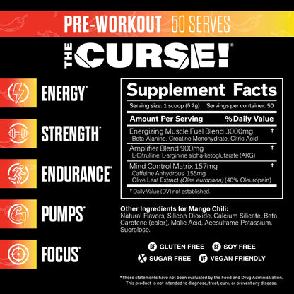 JNX Sports The Curse Pre-Workout 50 Servings