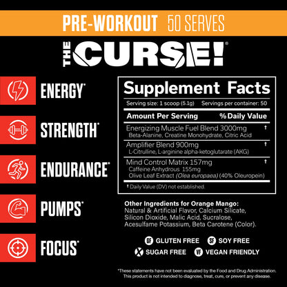 JNX Sports The Curse Pre-Workout 50 Servings