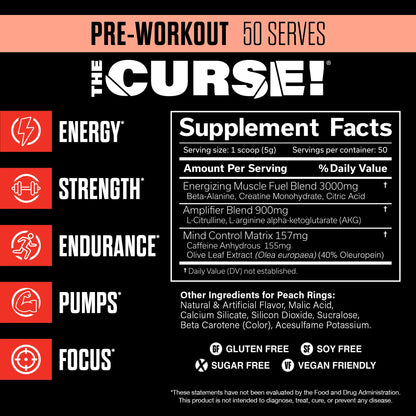 JNX Sports The Curse Pre-Workout 50 Servings